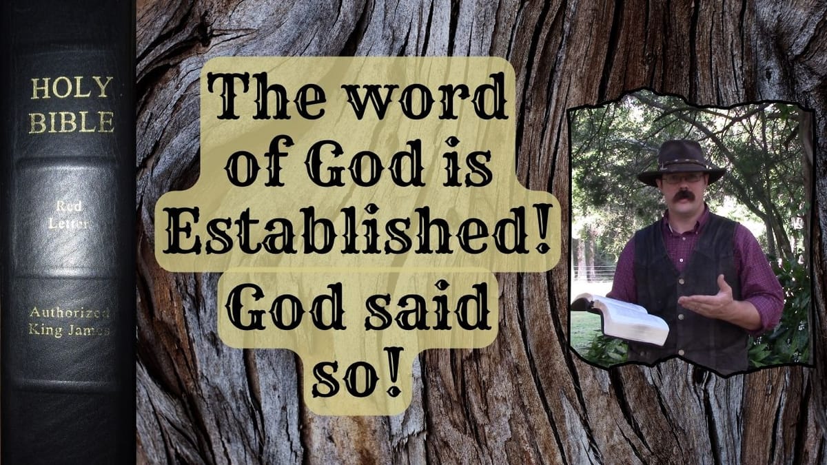 Established In The Word Of God