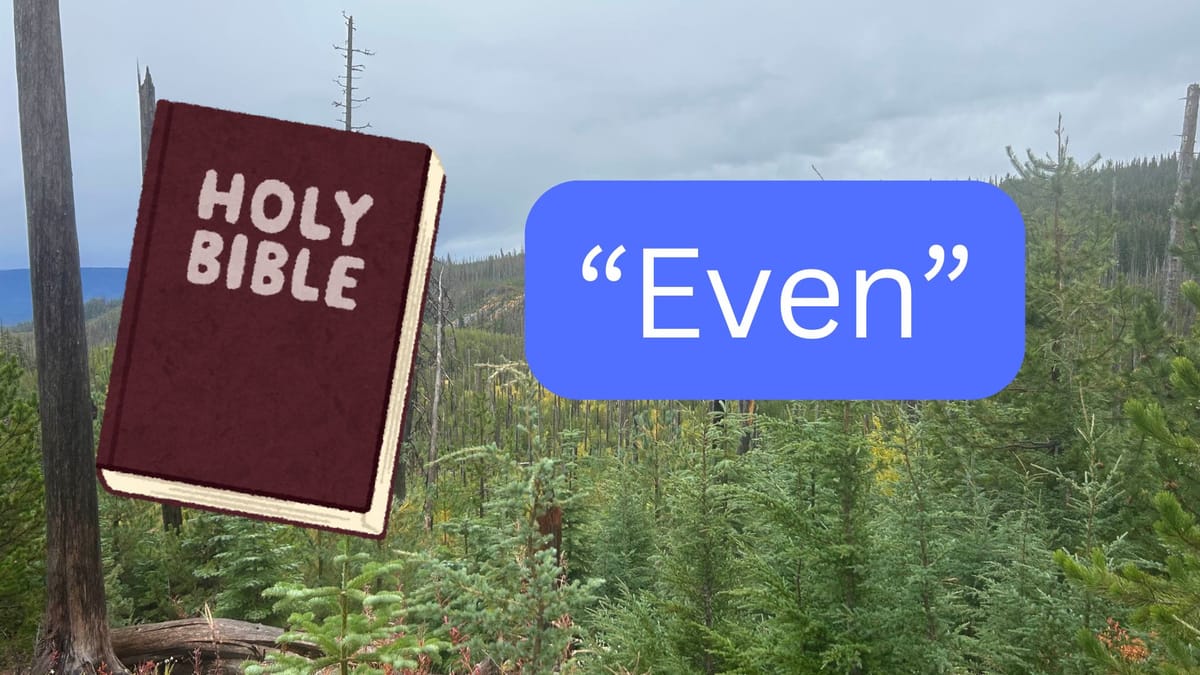 What Does "Even" Mean in the KJB?