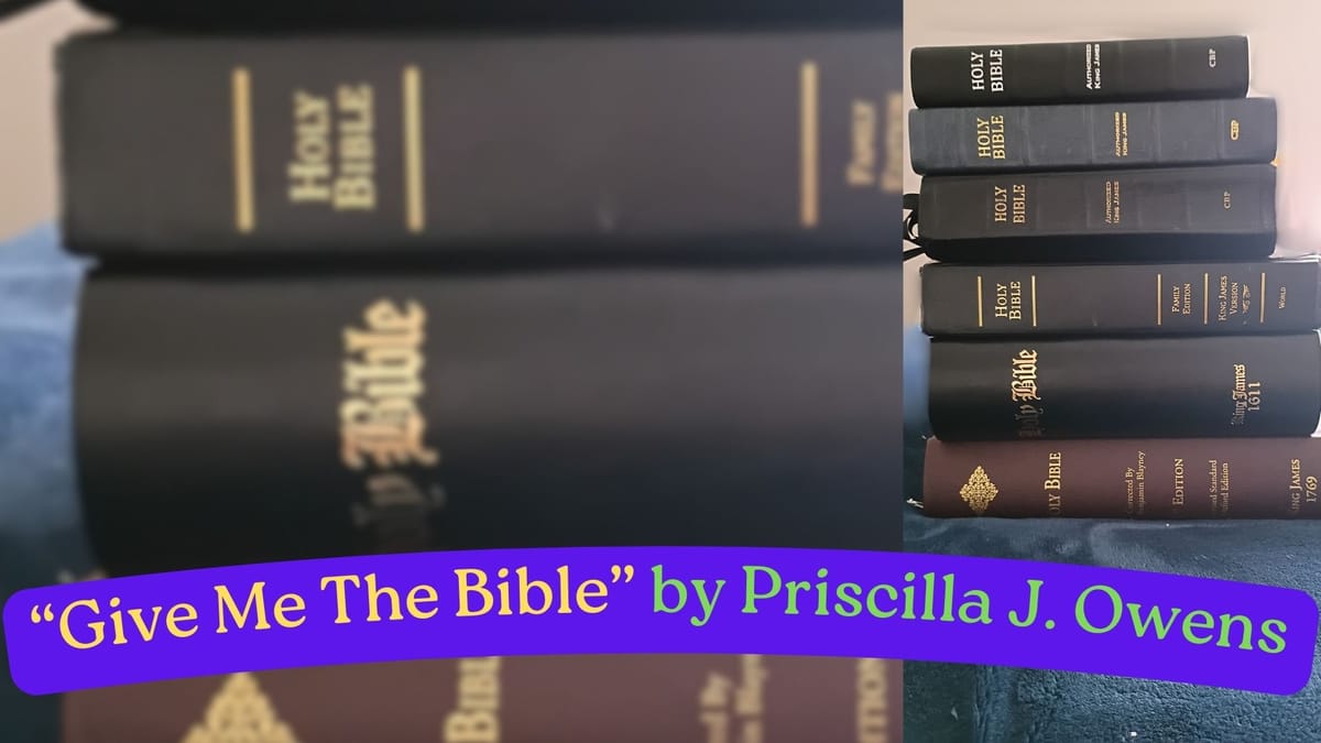 "Give Me The Bible" - Piano Playing and Songs Worth Singing