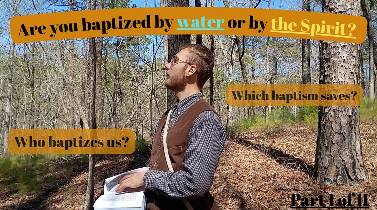 Part I: Understanding Water Baptism and the Baptism of the Holy Ghost