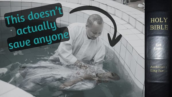 Water Baptism Doesn't Save Today