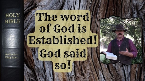 Established In The Word Of God