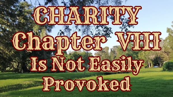CHARITY IS NOT EASILY PROVOKED: chapter VIII