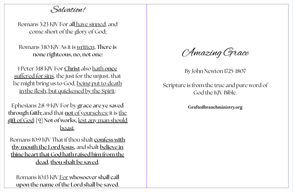 Tract: Amazing Grace