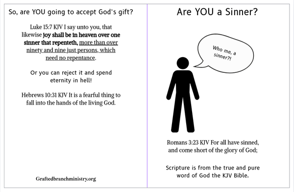 Tract: Are YOU a Sinner?