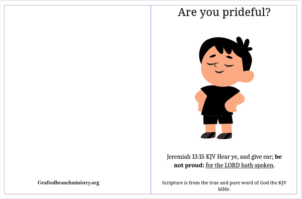 Tract: Are you prideful?
