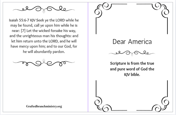 Tract: Dear America
