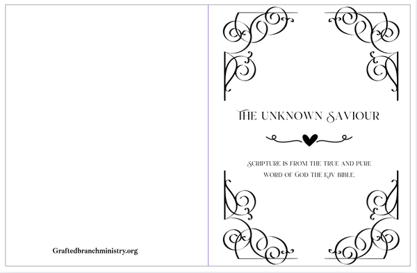 Tract: The Unknown Saviour