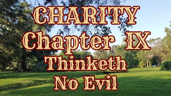 CHARITY THINKETH NO EVIL: chapter IX