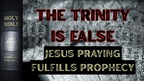 Jesus Praying: The Trinity Is False