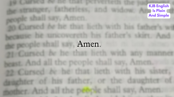 What Does "Amen" Mean in the KJB?